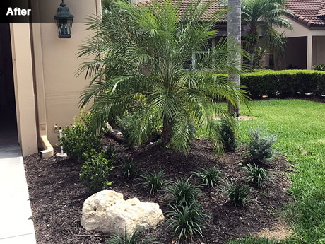 Right of garage after