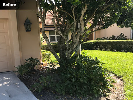 Right of garage before