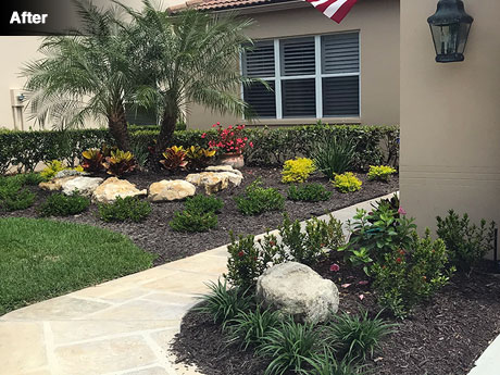 Front of house after