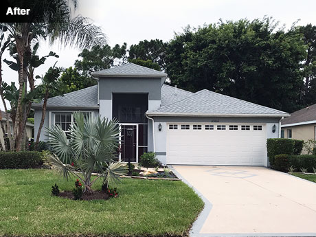 Front of house after