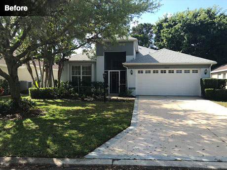 Front of house before