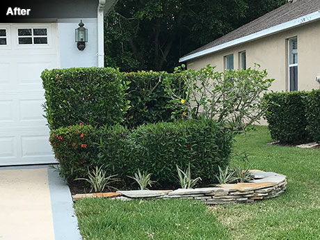 Right of garage after